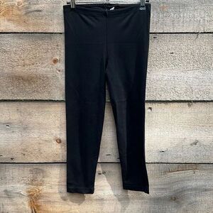 Danskin Women's Black Pull On Stretch Elastic Waist Leggings